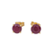 Boucles d'oreilles Boucles d'oreilles puces en or jaune 18 carats et rubis 58 Facettes 4021228RV