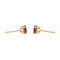 Boucles d'oreilles Boucles d'oreilles puces en or jaune 18 carats et rubis 58 Facettes 4021228RV