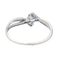 Bague 50 Bague solitaire en or blanc 18 carats sertie d’une topaze 58 Facettes 4021229RV