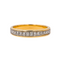 Bague 56 Bague demi-alliance en or jaune sertie de diamants 58 Facettes 4033198CN