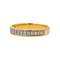 Bague 56 Bague demi-alliance en or jaune sertie de diamants 58 Facettes 4033198CN