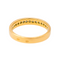 Bague 56 Bague demi-alliance en or jaune sertie de diamants 58 Facettes 4033198CN