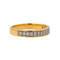 Bague 56 Bague demi-alliance en or jaune sertie de diamants 58 Facettes 4033198CN