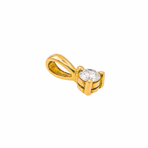 Pendentif Pendentif en or jaune 18 carats avec diamant taille brillant 58 Facettes 4033213CN