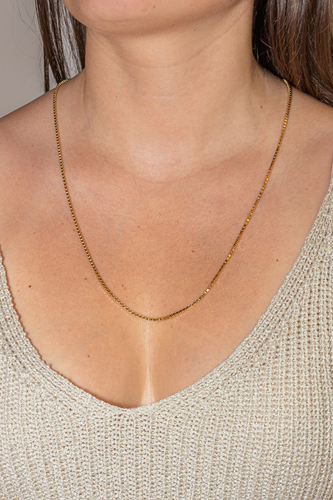 Collier Collier maille vénitienne en or jaune 18 carats 58 Facettes 4036378CN