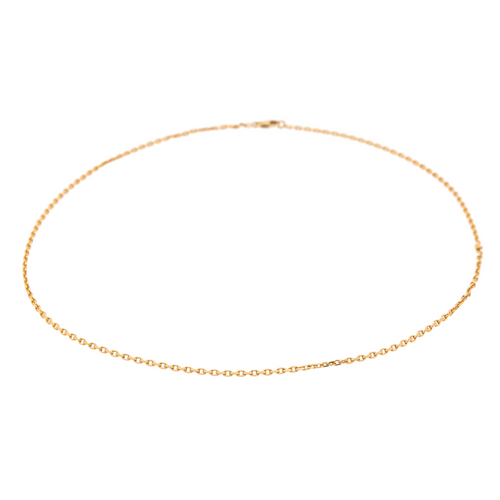 Collier Collier chaîne maille forçat en or rose 18 carats 58 Facettes 4036416CN