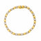 Bracelet Bracelet en or jaune et or blanc 18 carats serti de diamants 58 Facettes 4061202CN