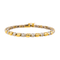 Bracelet Bracelet en or jaune et or blanc 18 carats serti de diamants 58 Facettes 4061202CN