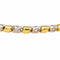 Bracelet Bracelet en or jaune et or blanc 18 carats serti de diamants 58 Facettes 4061202CN