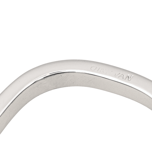 Bague 48 Dinh Van - Bague alliance Carré en or blanc 18 carats 58 Facettes 4061231CN
