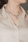Collier Collier - Motifs géométriques en or blanc et diamants 58 Facettes 4061325CN