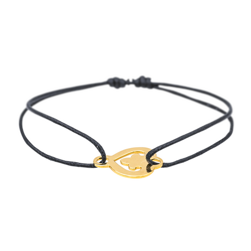 Bracelet O.J. Perrin Légendes - Bracelet cœur en or jaune 18 carats 58 Facettes 4061984CN