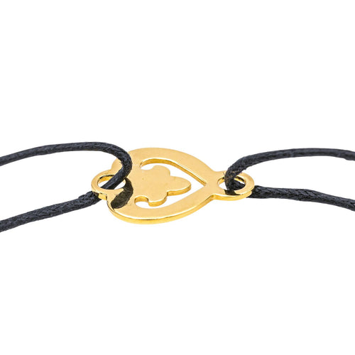 Bracelet O.J. Perrin Légendes - Bracelet cœur en or jaune 18 carats 58 Facettes 4061984CN