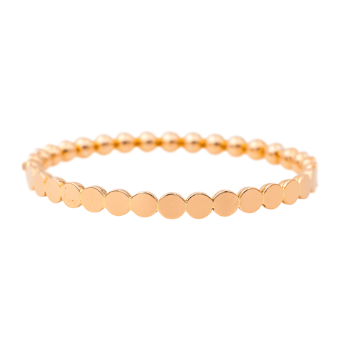Bracelet Bracelet jonc serti de diamants en or rose et or blanc 18 carats 58 Facettes 4069160CN