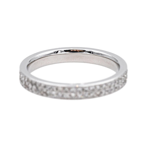 Bague 52 Alliance américaine - Bague en or blanc 18 carats et diamants 58 Facettes 4084161CN