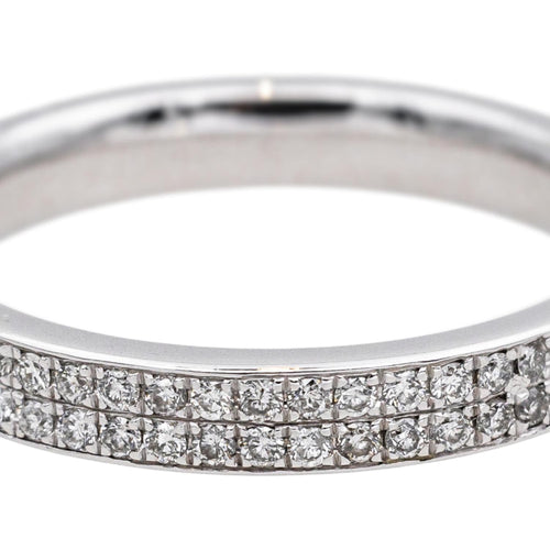 Bague 52 Alliance américaine - Bague en or blanc 18 carats et diamants 58 Facettes 4084161CN