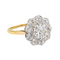 Bague 55 Bague marguerite en or jaune et platine avec diamants 58 Facettes 4084163CN