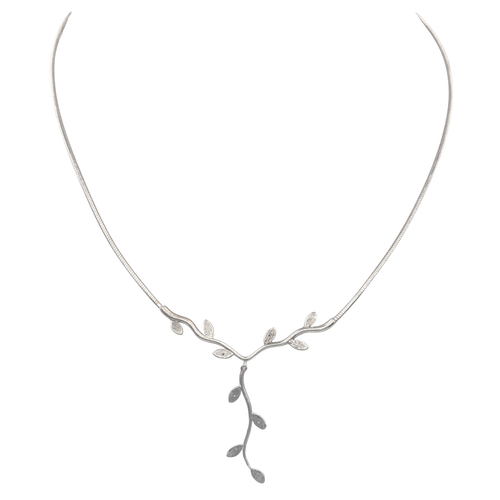 Collier Collier négligé en or blanc 18 carats et diamants 58 Facettes 4087022RV