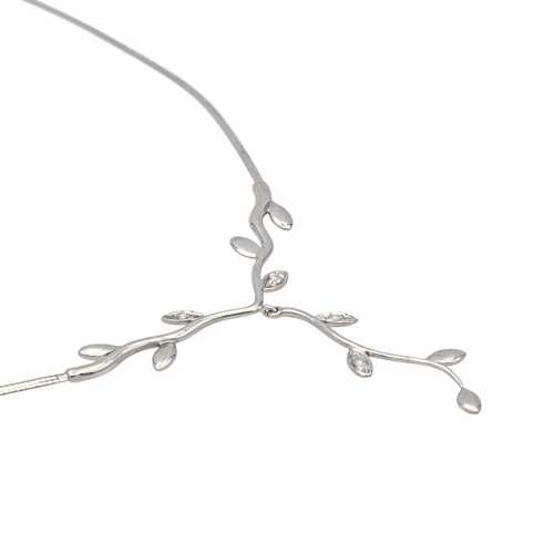 Collier Collier négligé en or blanc 18 carats et diamants 58 Facettes 4087022RV