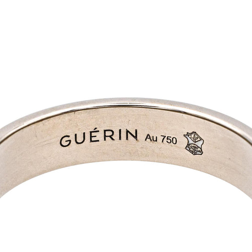 Bague 55 Guérin - Bague alliance en or blanc et or rose 18 carats 58 Facettes 4098638RV