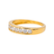 Bague 54 Bague demi-alliance en or jaune 18 carats et diamants 58 Facettes 4098652RV
