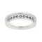 Bague 53 Bague demi-alliance en or blanc 18 carats et diamants 58 Facettes 4098653RV