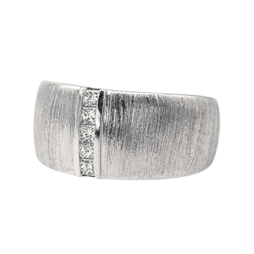 Bague 52 Mauboussin Un petit pont d'amour - Bague en or blanc avec diamants 58 Facettes 4098658RV
