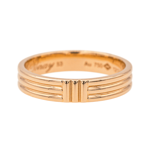 Bague 53 Poiray Ma Première - Bague en or rose 18 carats 58 Facettes 4098662RV