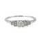 Bague 54 Bague solitaire en or blanc 18 carats et diamants 58 Facettes 4098665RV