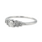 Bague 54 Bague solitaire en or blanc 18 carats et diamants 58 Facettes 4098665RV