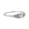 Bague 54 Bague solitaire en or blanc 18 carats et diamants 58 Facettes 4098665RV