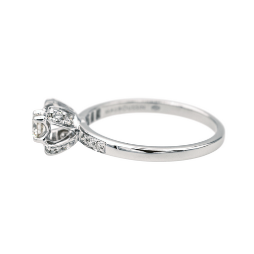 Bague 54 Mauboussin Sacré Désir - Bague solitaire en or blanc et diamants 58 Facettes 4098667RV