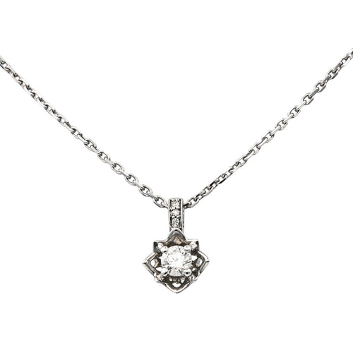 Pendentif Mauboussin Ma Reine d'Amour N°2 - Pendentif en or blanc et diamants 58 Facettes 4098669RV
