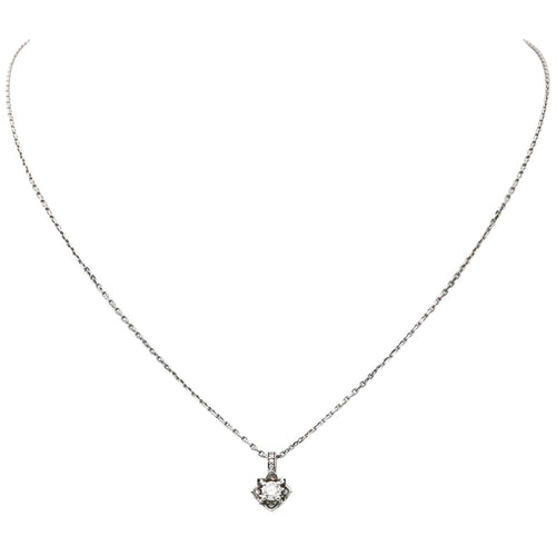 Pendentif Mauboussin Ma Reine d'Amour N°2 - Pendentif en or blanc et diamants 58 Facettes 4098669RV