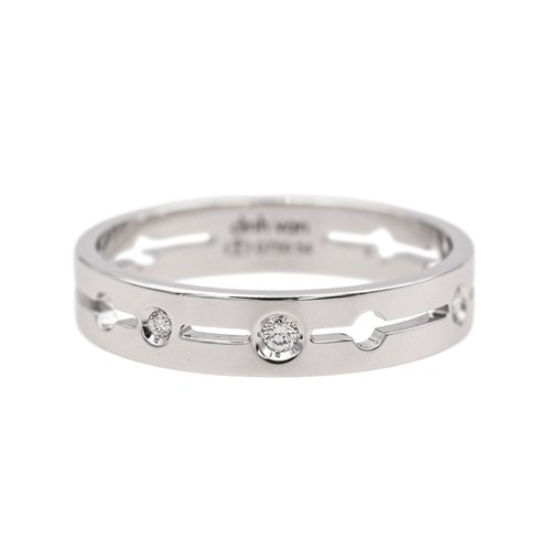 Bague 54 Dinh Van Pulse - Bague en or blanc avec diamants 58 Facettes 4098671RV
