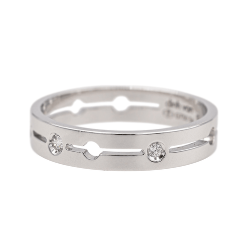 Bague 54 Dinh Van Pulse - Bague en or blanc avec diamants 58 Facettes 4098671RV
