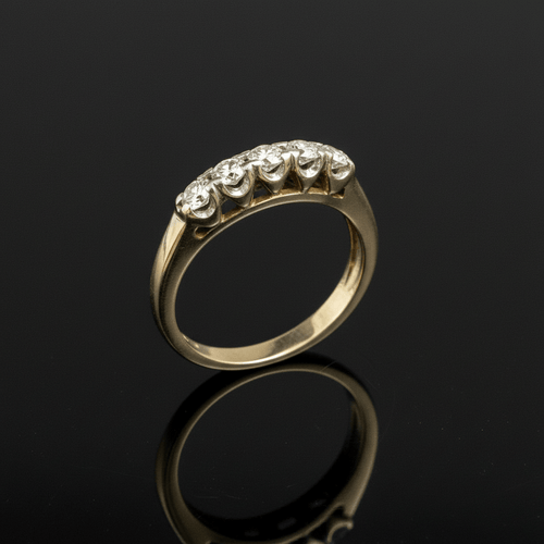 Bague 52 Bague rivière en or blanc et diamants 0,25 ct 58 Facettes