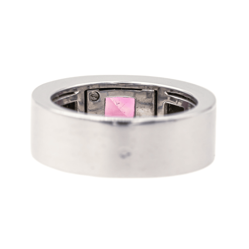 Bague 55 Chopard - Bague chevalière bandeau en or blanc 18 carats à tourmaline 58 Facettes 4134629CN