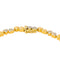 Bracelet Bracelet motifs cœur en or jaune 18 carats et diamants 58 Facettes 4137659CN