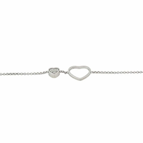 Collier Chopard Happy Heart - Collier sautoir en or blanc et diamants 58 Facettes 4144056RV