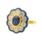 Bague 53 Bague Pompadour en or jaune avec saphir ovale et diamants 58 Facettes 4145049CN