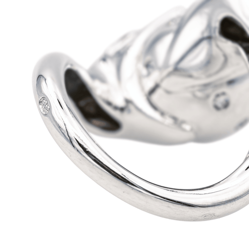 Bague 53 Boucheron Trouble - Bague cocktail en or blanc avec diamants et rubis 58 Facettes 4146849RV