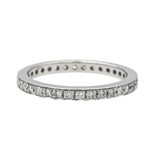 Bague 52 Alliance - Bague en or blanc 18 carats et diamants 58 Facettes 4152532RV