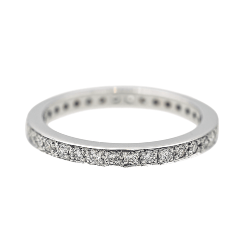 Bague 52 Alliance - Bague en or blanc 18 carats et diamants 58 Facettes 4152532RV