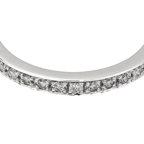 Bague 52 Alliance - Bague en or blanc 18 carats et diamants 58 Facettes 4152532RV