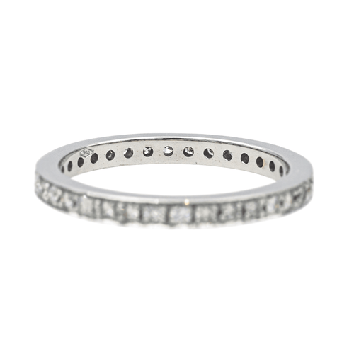Bague 52 Alliance - Bague en or blanc 18 carats et diamants 58 Facettes 4152532RV