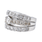 Bague 52 Bague en or blanc 18 carats et diamants 58 Facettes 4152873CN