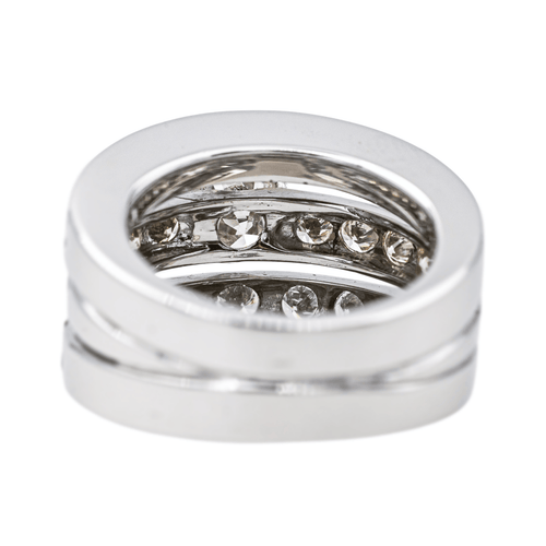 Bague 52 Bague en or blanc 18 carats et diamants 58 Facettes 4152873CN