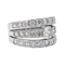 Bague 52 Bague en or blanc 18 carats et diamants 58 Facettes 4152873CN