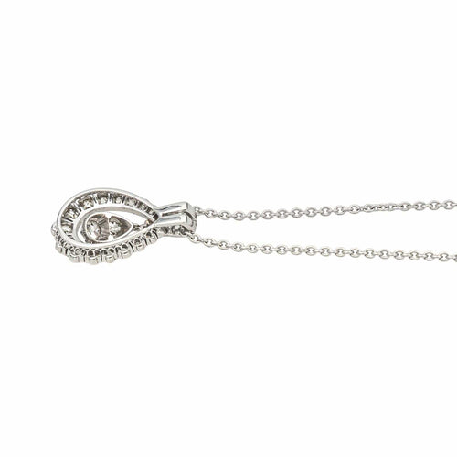 Collier Collier en or blanc 18 carats serti de diamants 58 Facettes 4155738CN